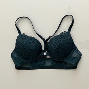 Lacy T-back Bra in Teal